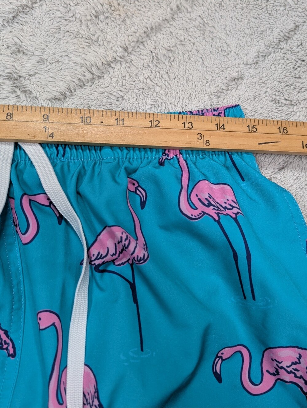 Chubbies Shorts Mens L Blue Flamingo AOP Beach Retreats Swim Mesh Lined 5.5” - Picture 5 of 9